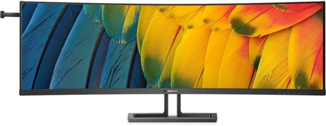 Philips 44.5インチ SuperWide 曲面ビジネスモニター フロントビュー