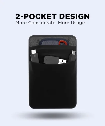 2-Pocket Adhesive HDD Holder