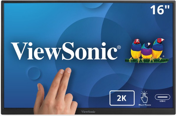 ViewSonic QHD Multi-Touch TD1656-2K 16-inch Portable